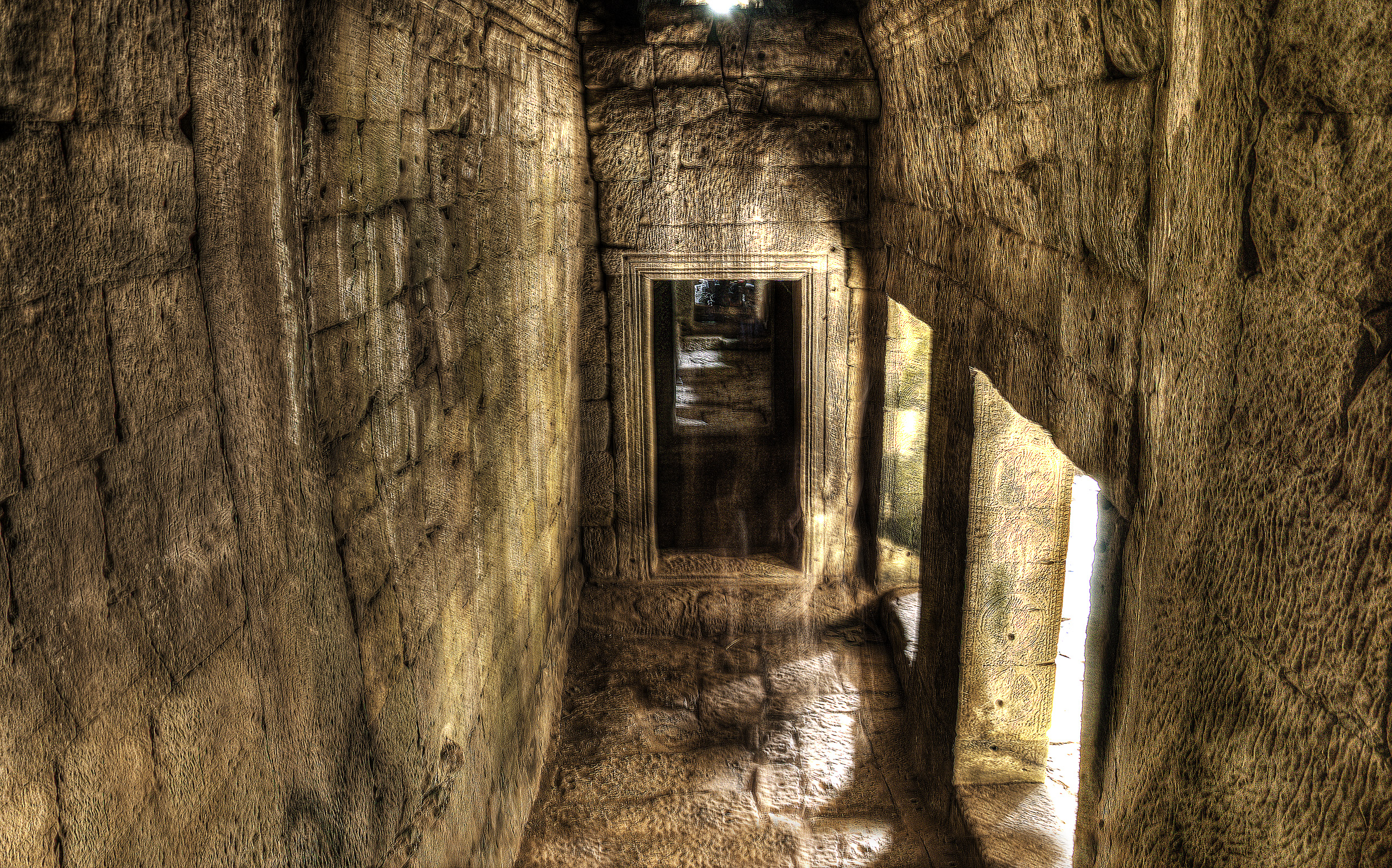 Mysterious Passageway at Bayon Temple, Cambodia